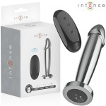 INTENSE - ANAL PLUG 10 VIBRAZIONI DILDO METALLO CON TELECOMANDO M